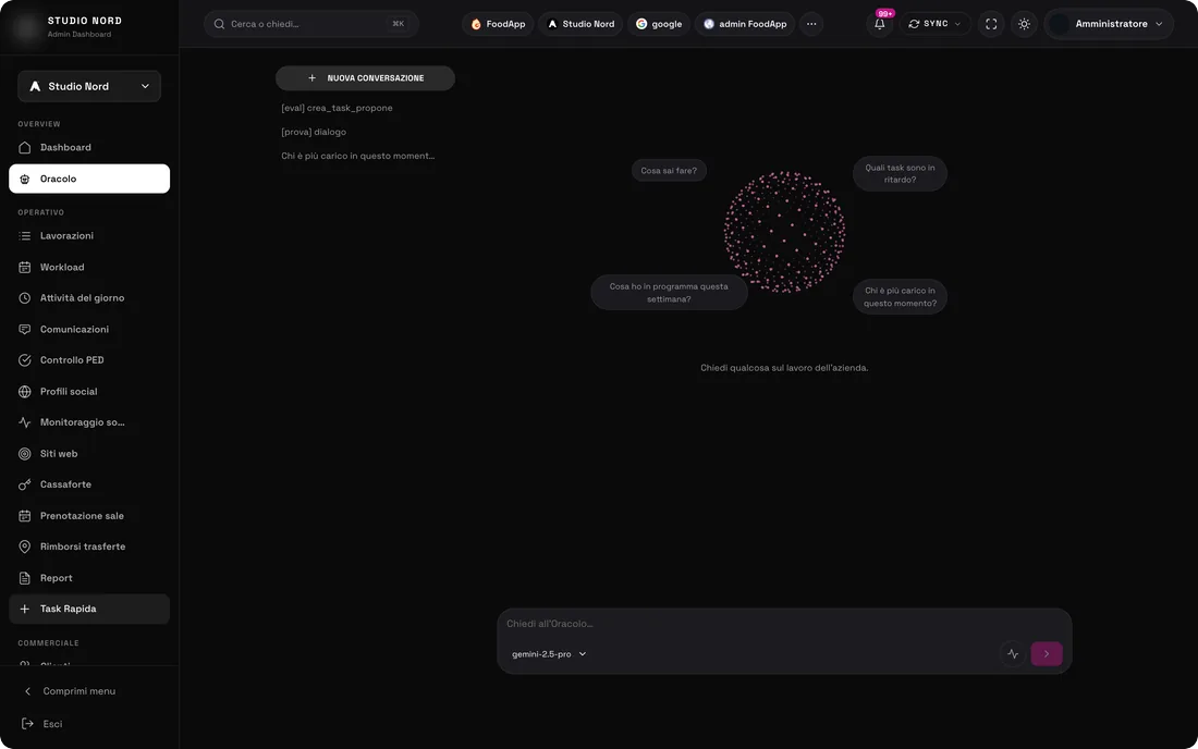Assistente che risponde interrogando il database con i permessi di chi lo usa