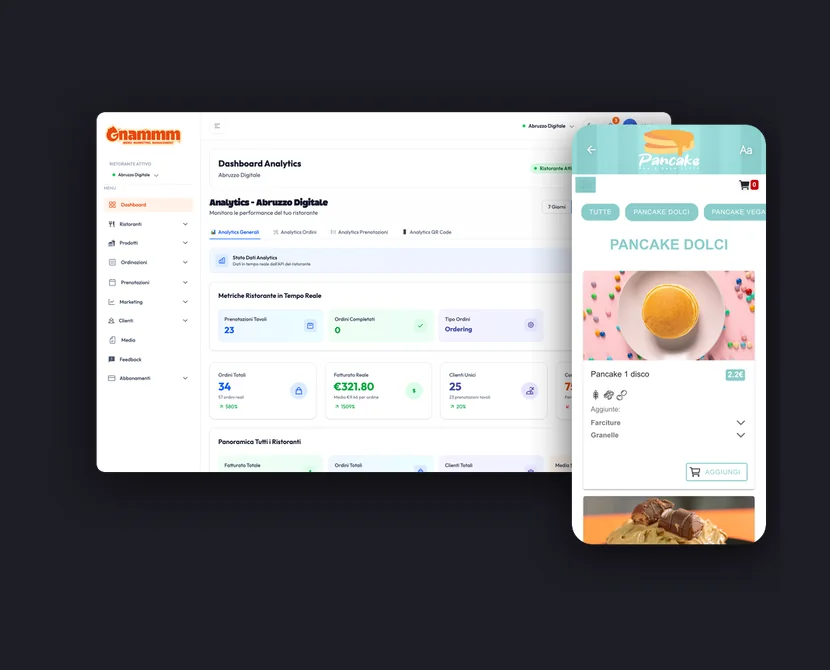 GNAMMM: menu digitale e gestionale per ristoranti
