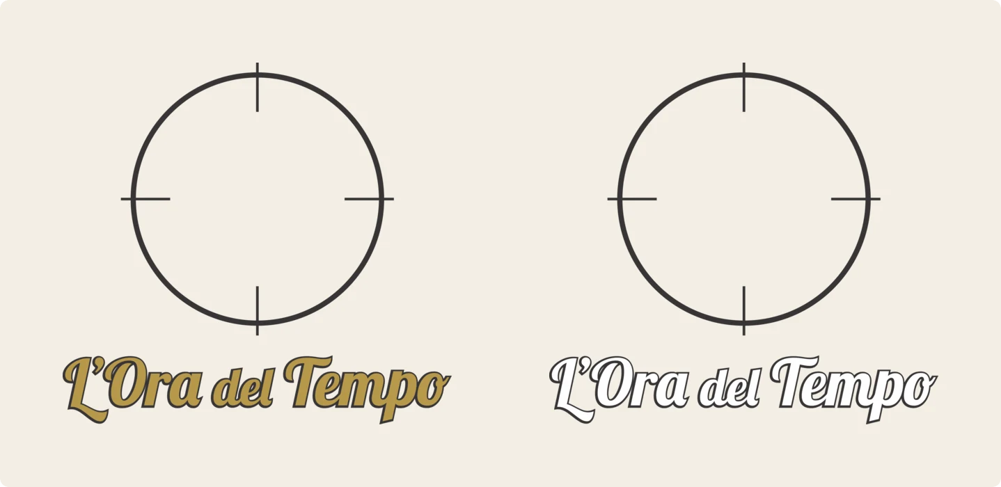 Logo L'Ora del Tempo in versione a colori e in positivo